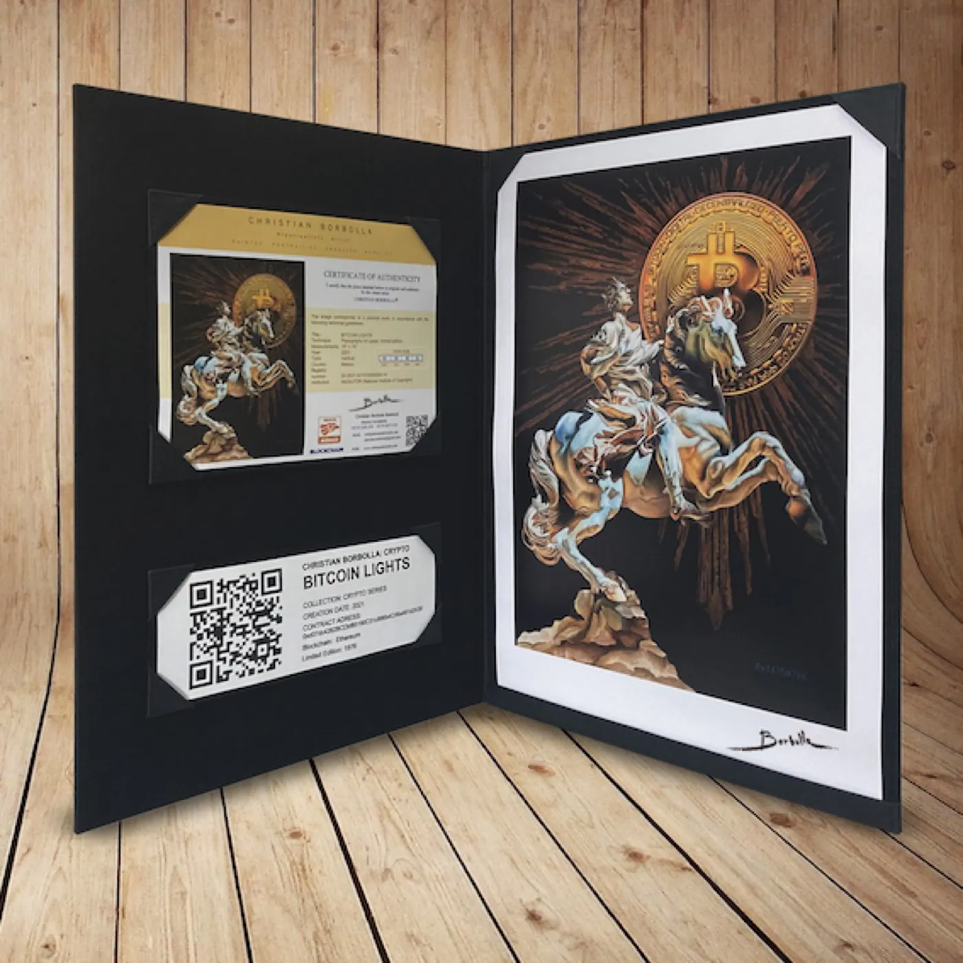 Carpeta Bitcoin Lights — pieza