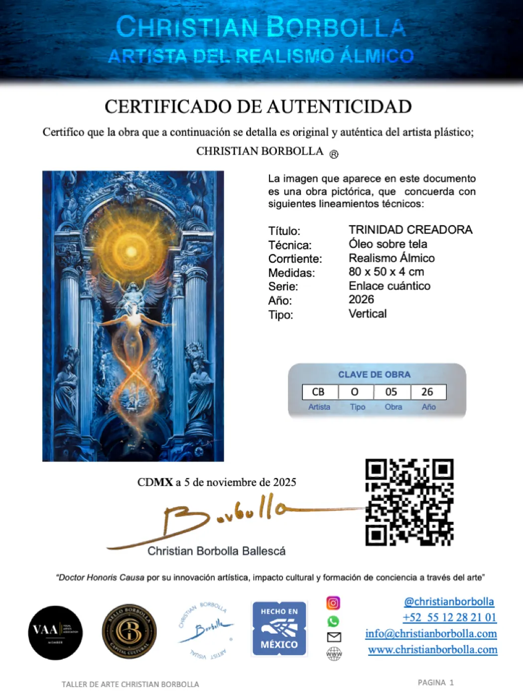 Ejemplo de certificado de valuación